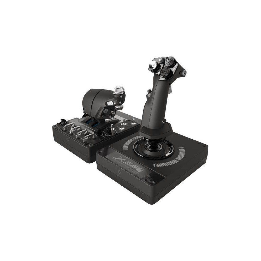 Produktbild för Logitech X56 H.O.T.A.S. - joystick och spjäll - kabelansluten
