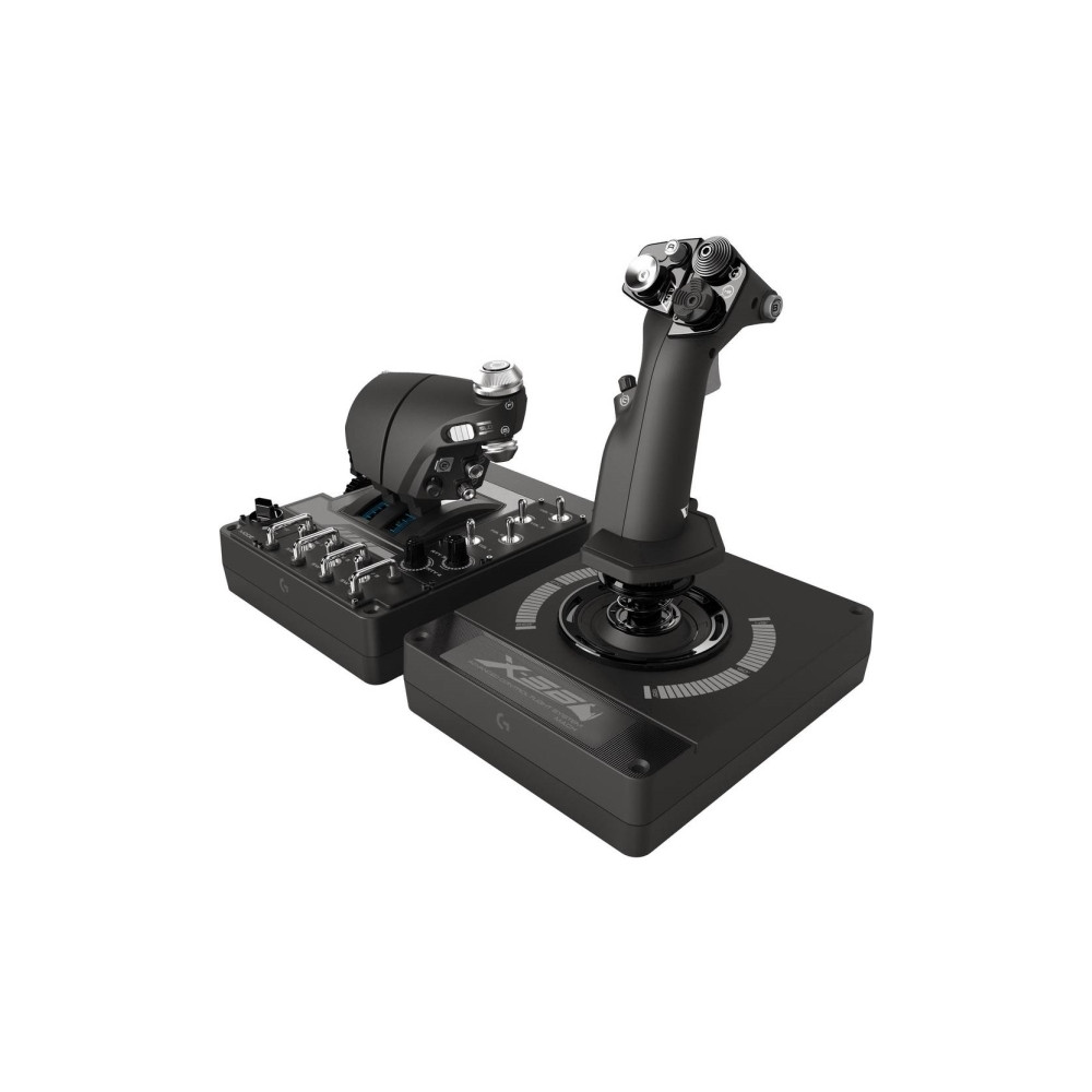 Produktbild för Logitech X56 H.O.T.A.S. - joystick och spjäll - kabelansluten