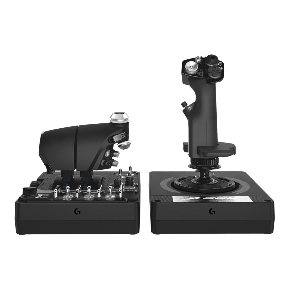 Produktbild för Logitech X56 H.O.T.A.S. - joystick och spjäll - kabelansluten