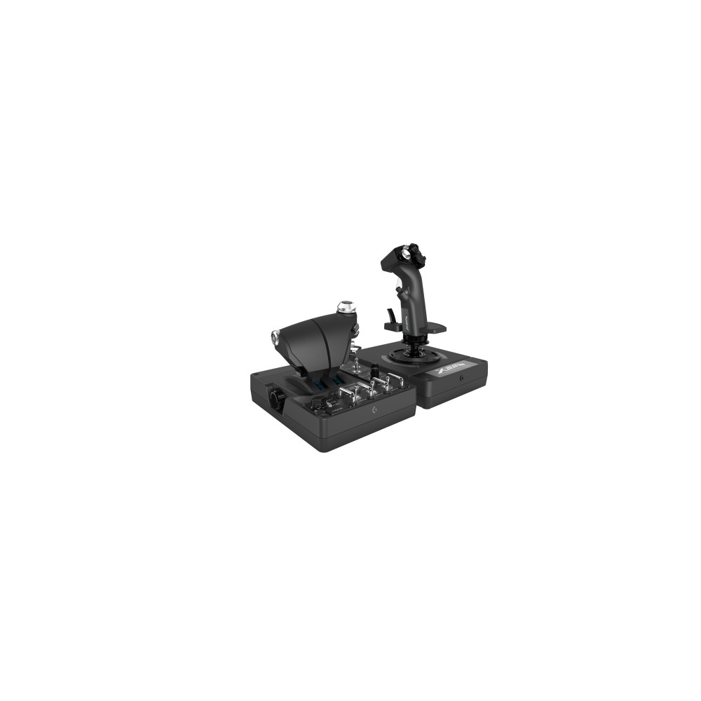 Produktbild för Logitech X56 H.O.T.A.S. - joystick och spjäll - kabelansluten
