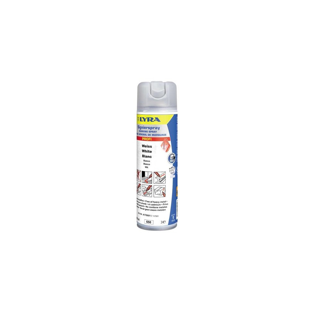 Produktbild för Lyra markeringsspray vit