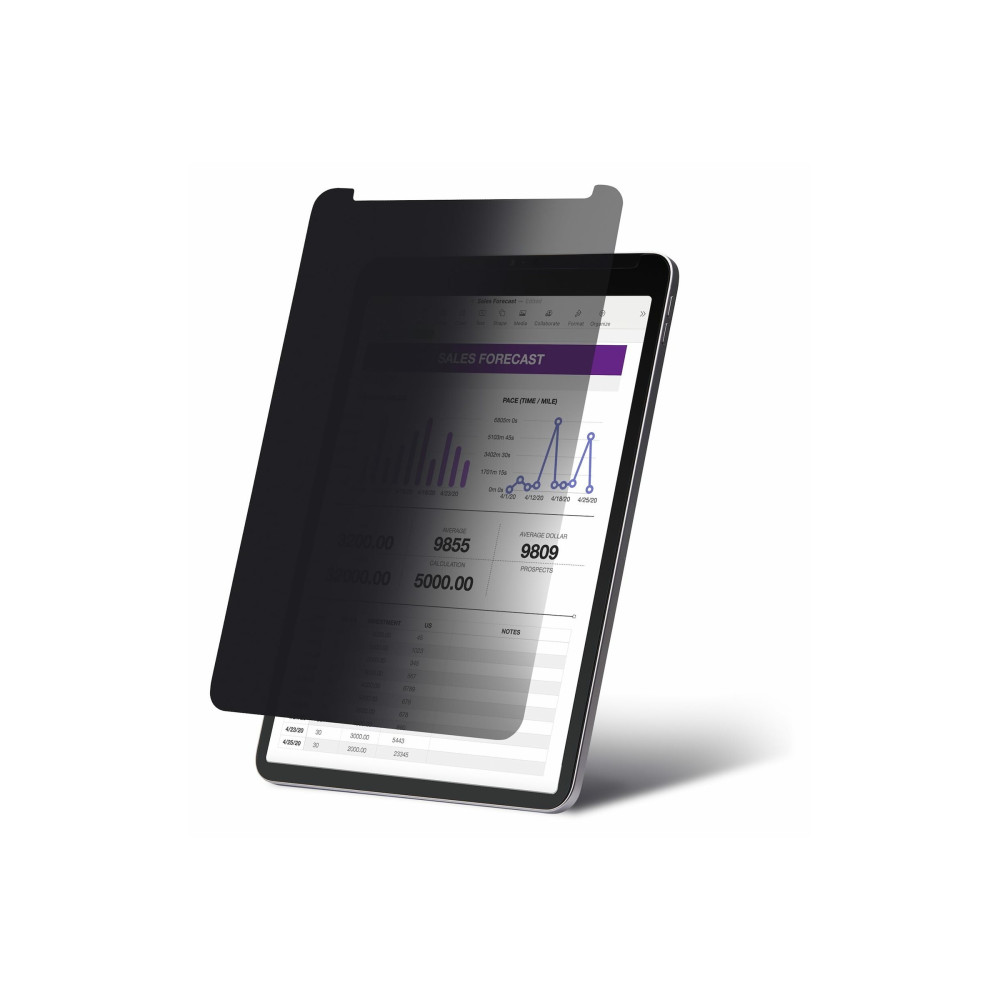 Produktbild för StarTech.com 4-Way Privacy Screen For 12.9-inch iPad Pro - skärmskydd för surfplatta - stående/liggande, pekaktiverat, +/-30° visning, blockerar upp till 51 % blåljus, matt