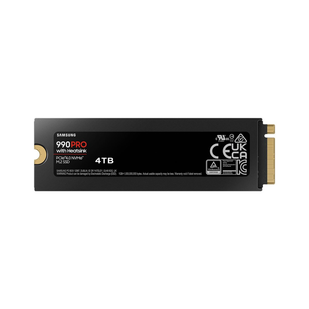 Produktbild för Samsung 990 PRO MZ-V9P4T0CW - SSD - 4 TB - PCIe 4.0 x4 (NVMe)