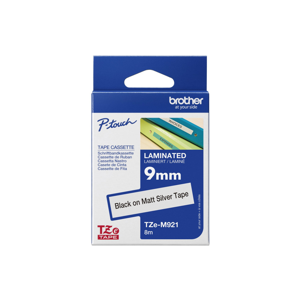 Produktbild för Brother TZe-M921 - bandlaminat - 1 kassett(er) - Rulle (0,9 cm x 8 m)