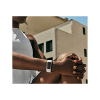 Produktbild för Fitbit Charge 6 - silveraluminium - aktivitetspårare med evighetsband - porslin