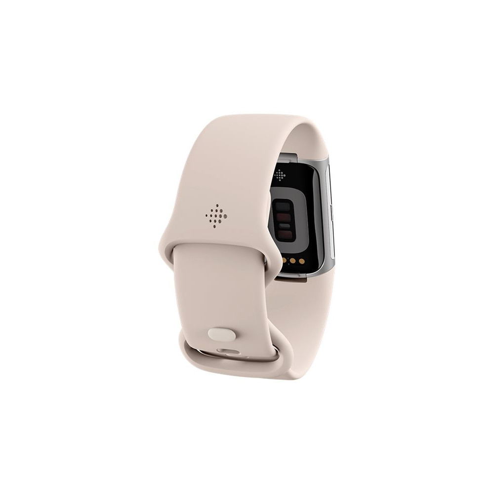 Produktbild för Fitbit Charge 6 - silveraluminium - aktivitetspårare med evighetsband - porslin