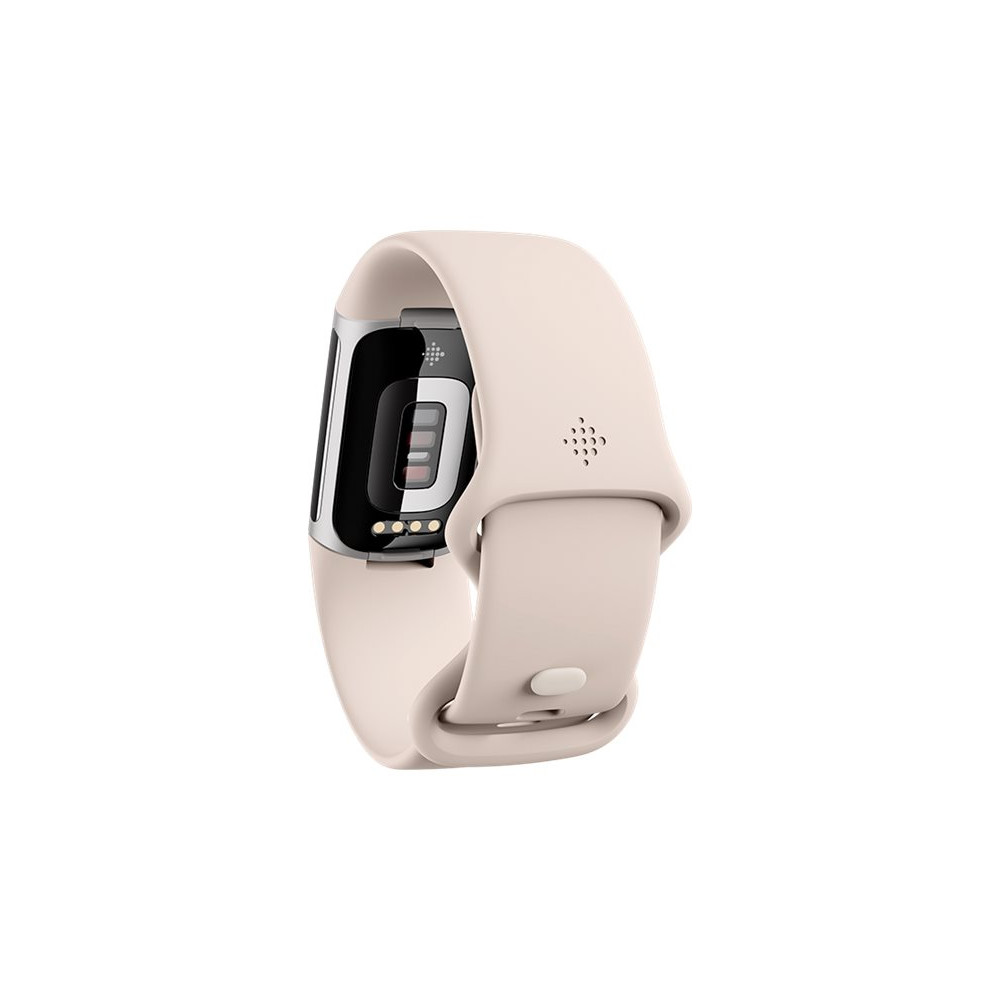 Produktbild för Fitbit Charge 6 - silveraluminium - aktivitetspårare med evighetsband - porslin