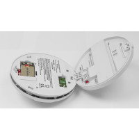 Produktbild för Rökdetektor 230V med 9V batteribackup, sammankoppling upp ti...