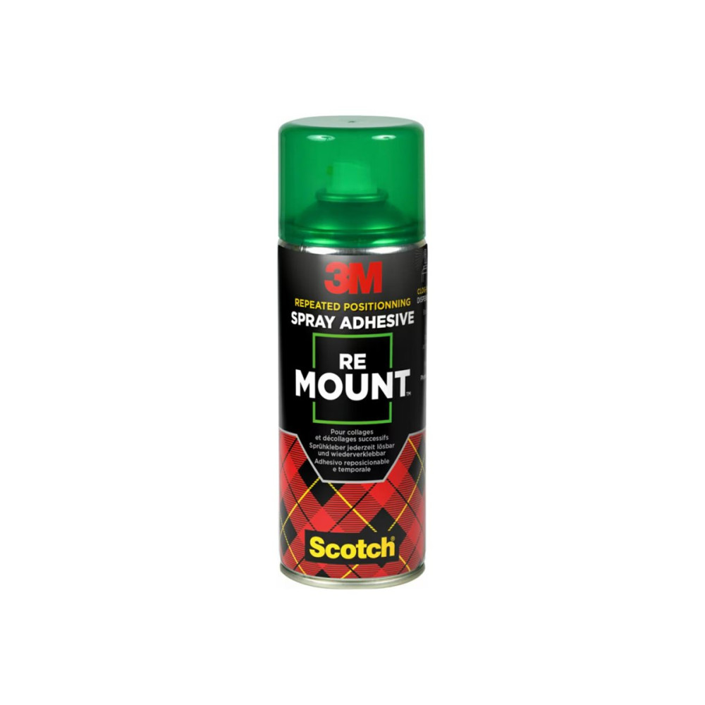 Produktbild för 3M Scotch ReMount - limsprej - transparent - syntetisk elastomer