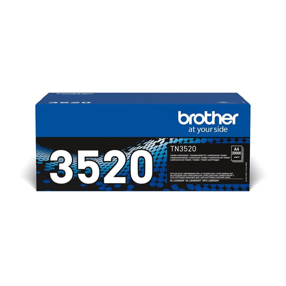 Produktbild för Brother TN3520 - svart - original - tonerkassett