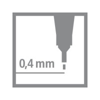 Produktbild för STABILO point 88, Multifärg, Fin, Multifärg, Plast, Hexagona...