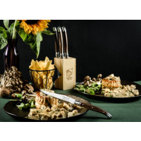 Produktbild för Laguiole Tradition Stekknivar mörkt trä