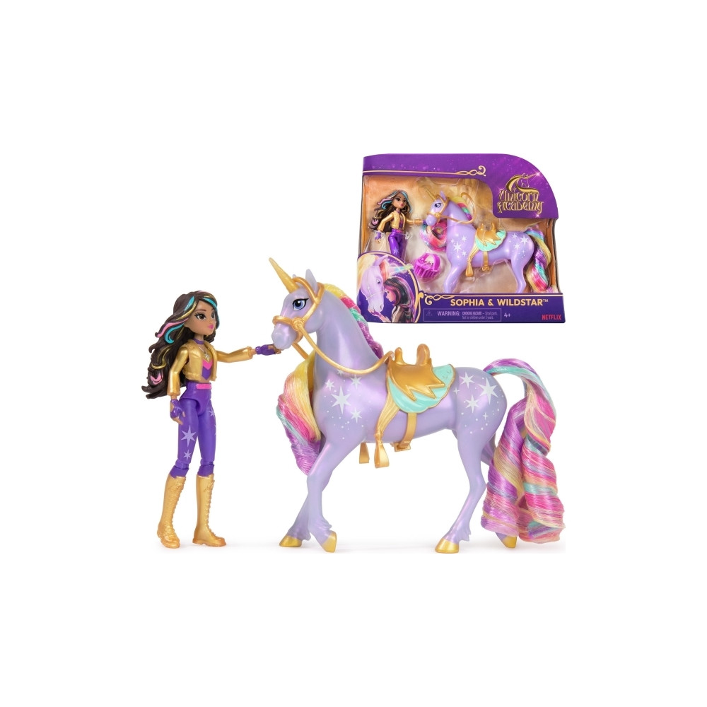 Produktbild för Unicorn Academy Doll & Unicorn