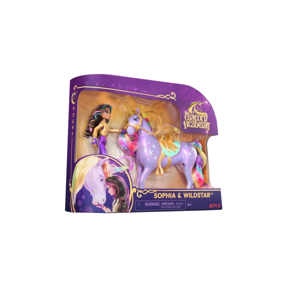 Produktbild för Unicorn Academy Doll & Unicorn