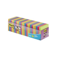 Produktbild för 3M 654SE24P, Torg, Blå, Grön, Orange, Rosa, papper, 76 mm, 7...