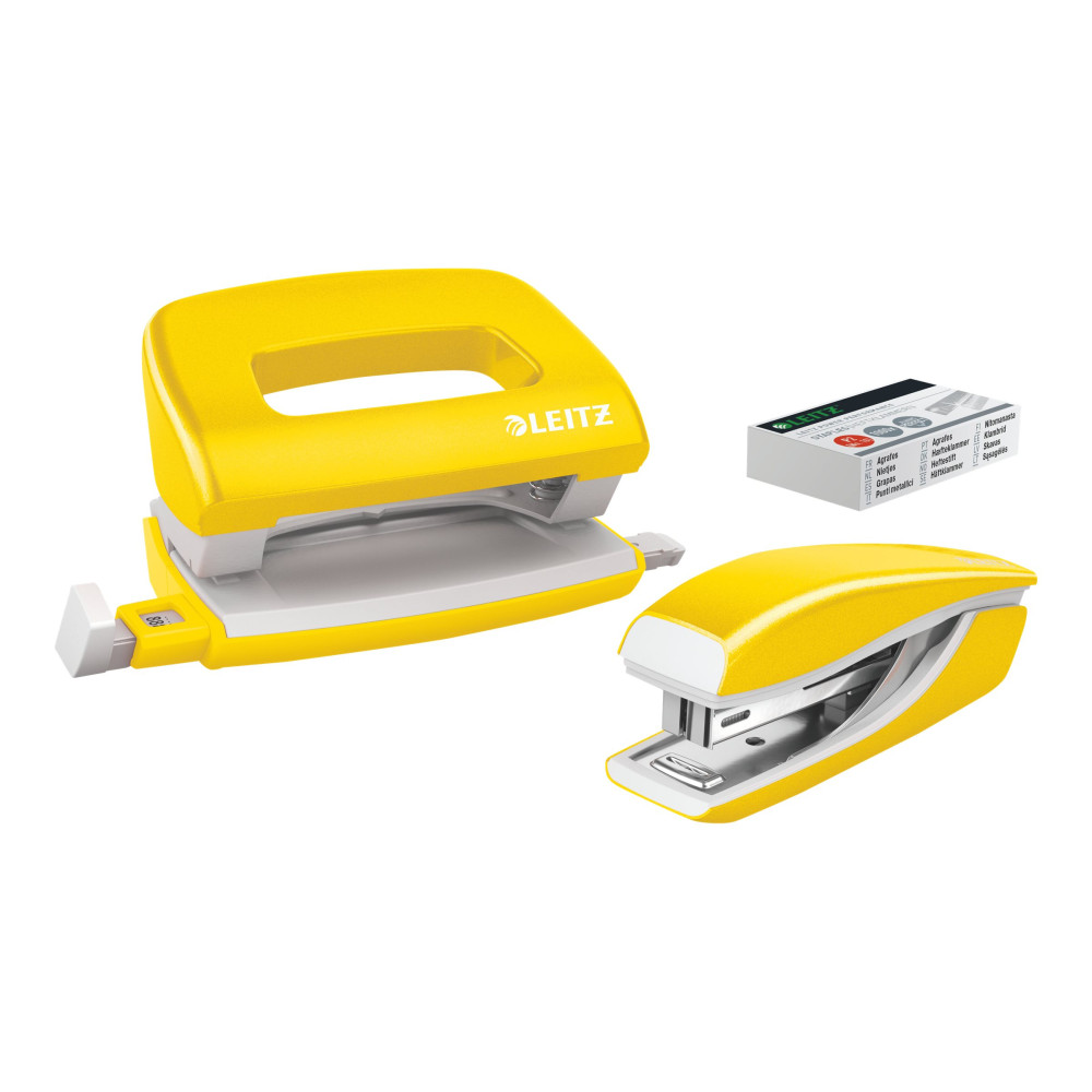 Produktbild för Leitz WOW NeXXt Mini - bordstillbehörsuppsättning - 10 ark - 2 hål - metall