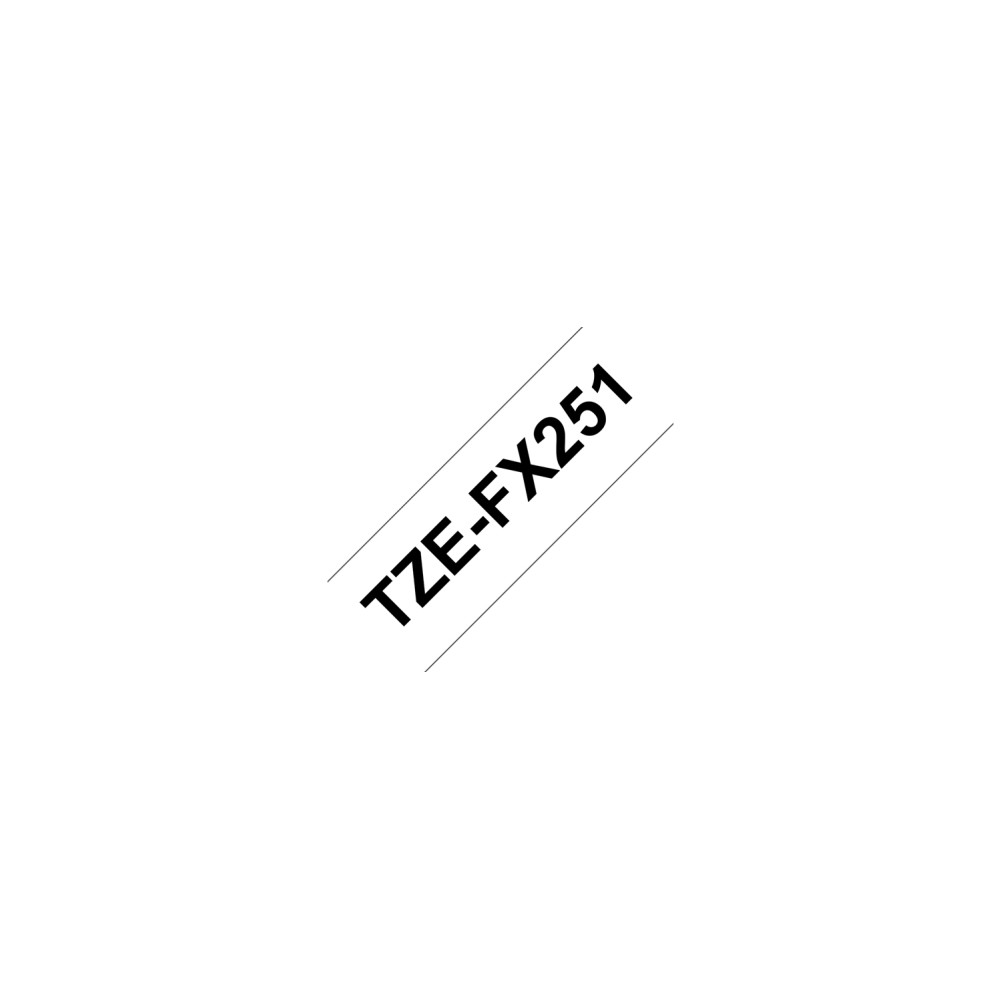 Produktbild för Brother TZe-FX251 - flexibel ID-tejp - 1 kassett(er) - Rulle ( 2,4 cm x 8 m)