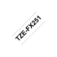 Produktbild för Brother TZe-FX251 - flexibel ID-tejp - 1 kassett(er) - Rulle ( 2,4 cm x 8 m)