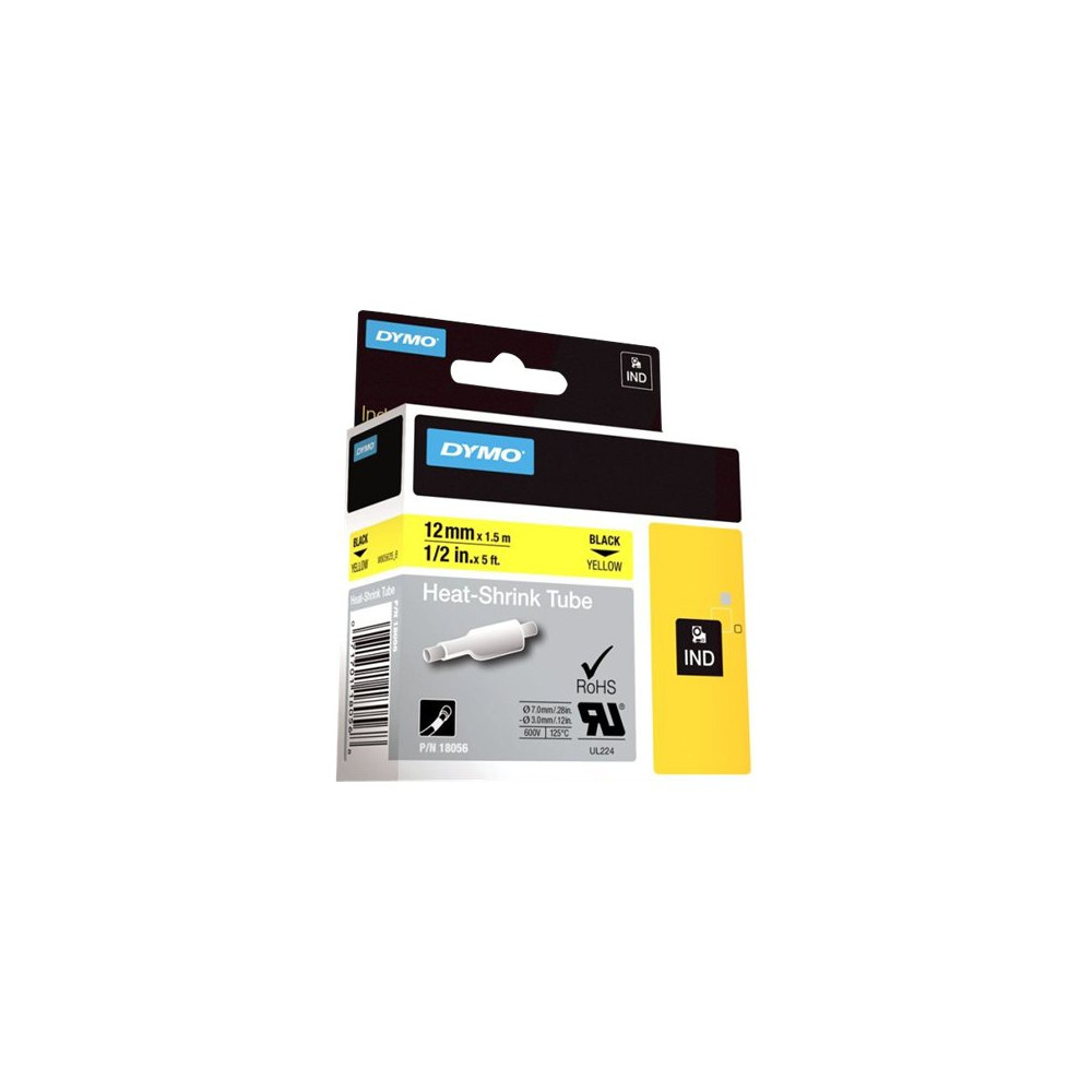 Produktbild för DYMO RhinoPRO Heat shrink tubing - fodral - Rulle (1,3 cm x 1,5 m)