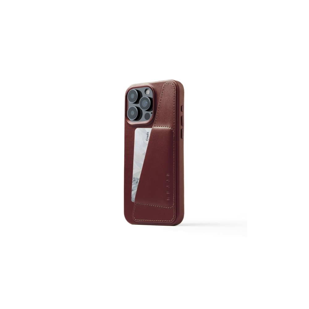 Produktbild för Mujjo iPhone 15 Pro Max plånboksfodral i läder