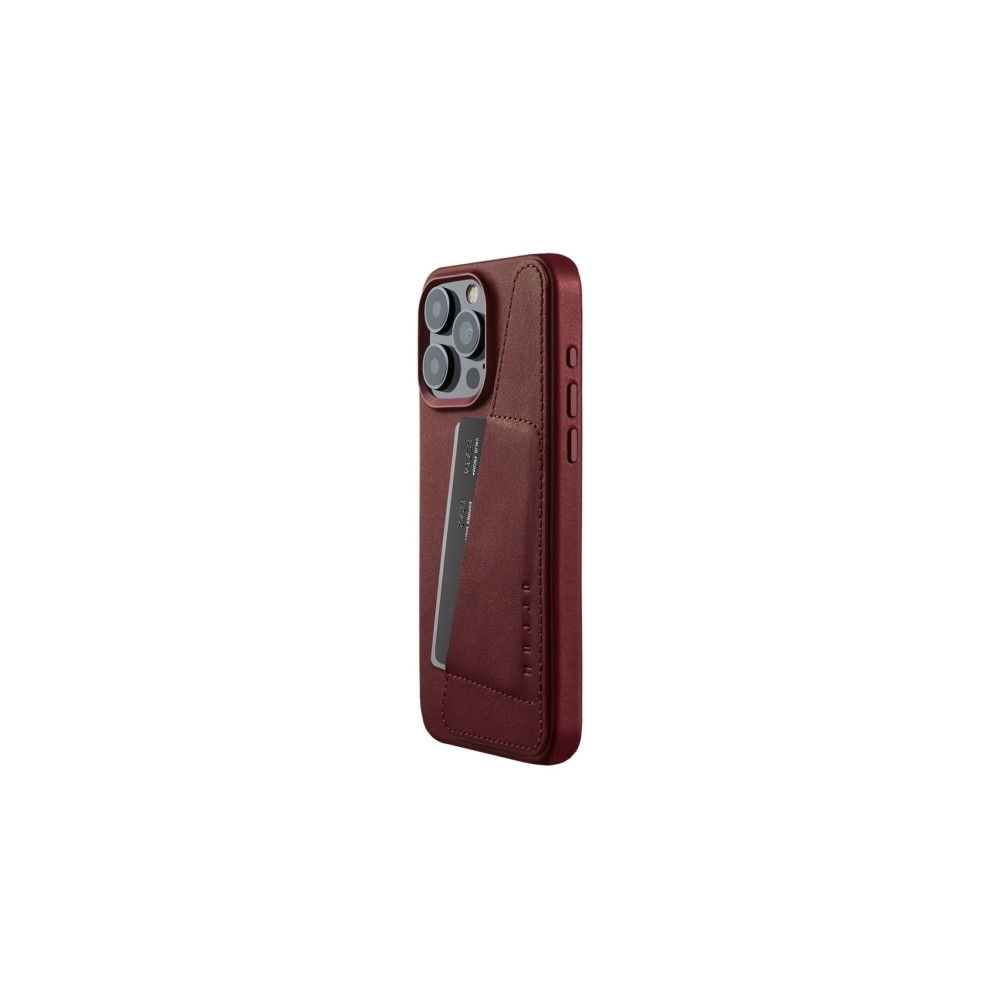 Produktbild för Mujjo iPhone 15 Pro Max plånboksfodral i läder