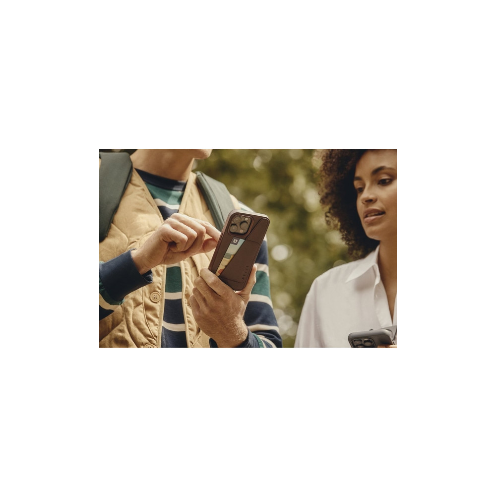 Produktbild för Mujjo iPhone 15 Pro Max plånboksfodral i läder