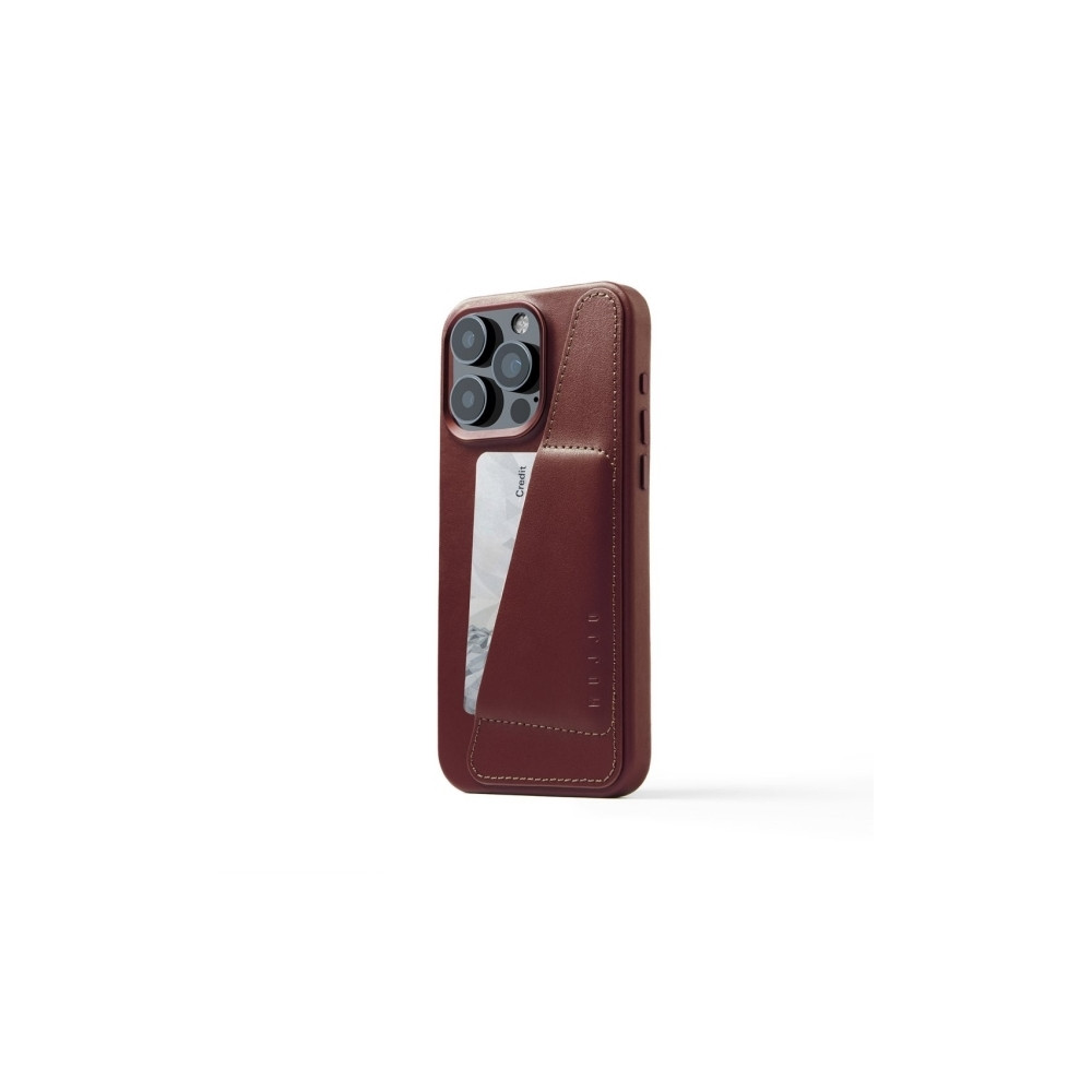 Produktbild för Mujjo iPhone 15 Pro Max plånboksfodral i läder