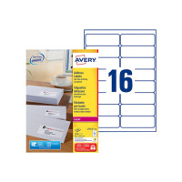 Produktbild för Adressetiketter, Avery L7162-100, 99,1 x 33,9 mm, 16 st per...