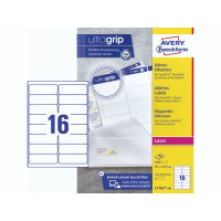 Produktbild för Adressetiketter, Avery L7162-100, 99,1 x 33,9 mm, 16 st per...