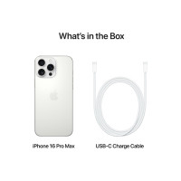 Produktbild för Apple iPhone 16 Pro Max - vitt titan - 5G smartphone - 1 TB - GSM