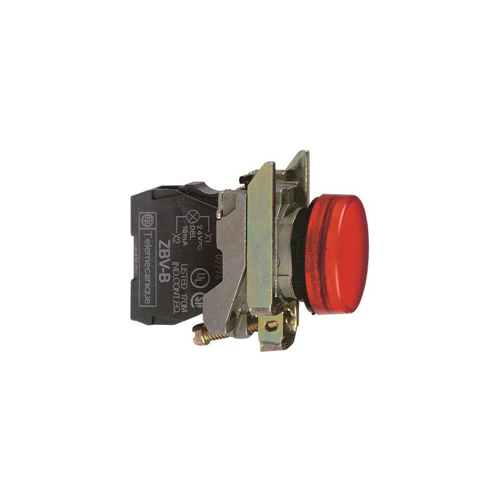 Produktbild för Schneider Electric XB4BVM4, Röd, IP66, CSA, 230-240 V, 2,2 c...