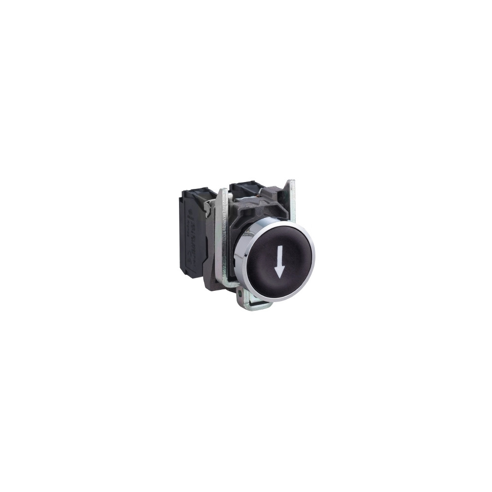 Produktbild för Schneider Electric XB4, Knapp, Svart, IP66, IK06, Klass I, 8...