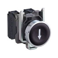 Produktbild för Schneider Electric XB4, Knapp, Svart, IP66, IK06, Klass I, 8...