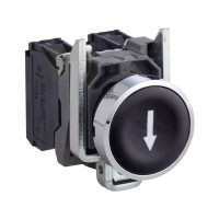 Produktbild för Schneider Electric XB4, Knapp, Svart, IP66, IK06, Klass I, 8...