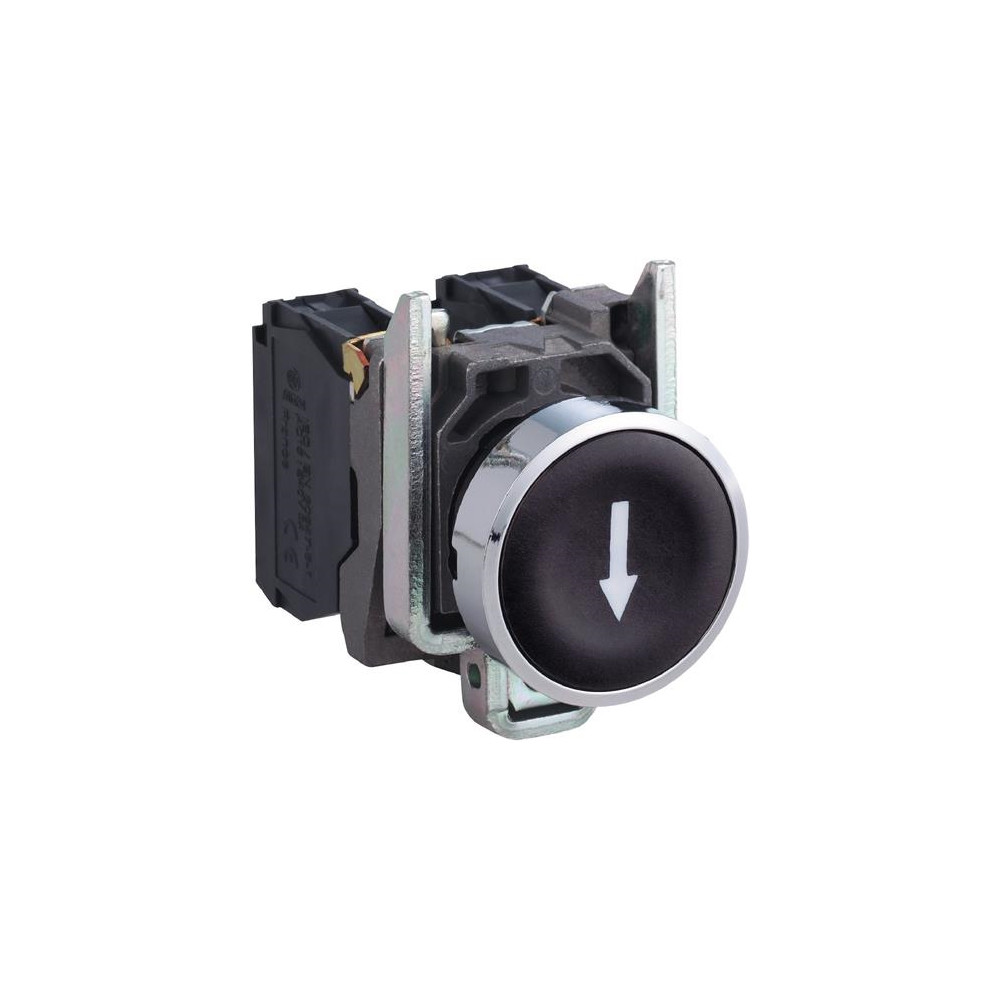 Produktbild för Schneider Electric XB4, Knapp, Svart, IP66, IK06, Klass I, 8...