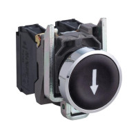 Produktbild för Schneider Electric XB4, Knapp, Svart, IP66, IK06, Klass I, 8...