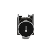 Produktbild för Schneider Electric XB4, Knapp, Svart, IP66, IK06, Klass I, 8...