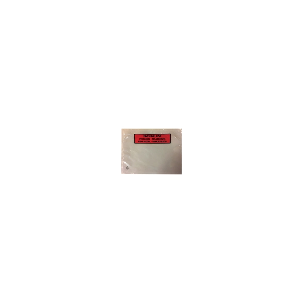 Produktbild för Följesedelomslag C6 med text 175 x 132 mm 30my förpackning á...