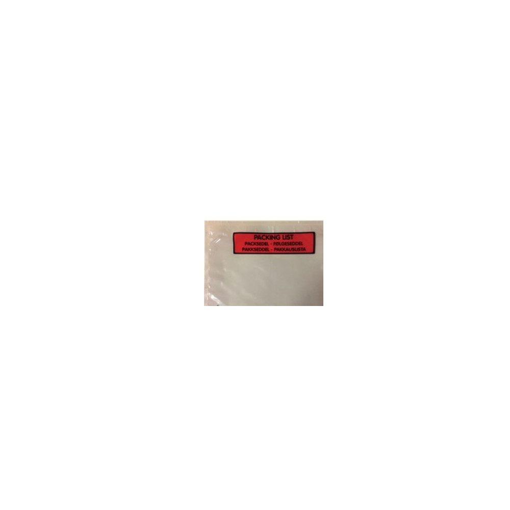 Produktbild för Följesedelomslag C6 med text 175 x 132 mm 30my förpackning á...