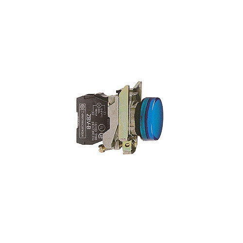 SCHNEIDER ELECTRIC Schneider Electric XB4BVM6, Blå, IP66, CSA, 230-240 V, 2,2 c...