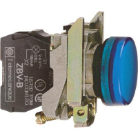 Produktbild för Schneider Electric XB4BVM6, Blå, IP66, CSA, 230-240 V, 2,2 c...