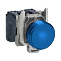 Produktbild för Schneider Electric XB4BVM6, Blå, IP66, CSA, 230-240 V, 2,2 c...