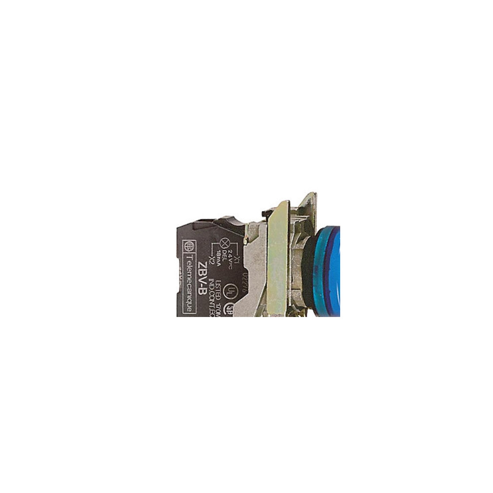 Produktbild för Schneider Electric XB4BVM6, Blå, IP66, CSA, 230-240 V, 2,2 c...