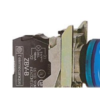 Produktbild för Schneider Electric XB4BVM6, Blå, IP66, CSA, 230-240 V, 2,2 c...