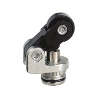 Produktbild för Schneider Panorama sensor ändlägeshuvud, metallstöt med rull...