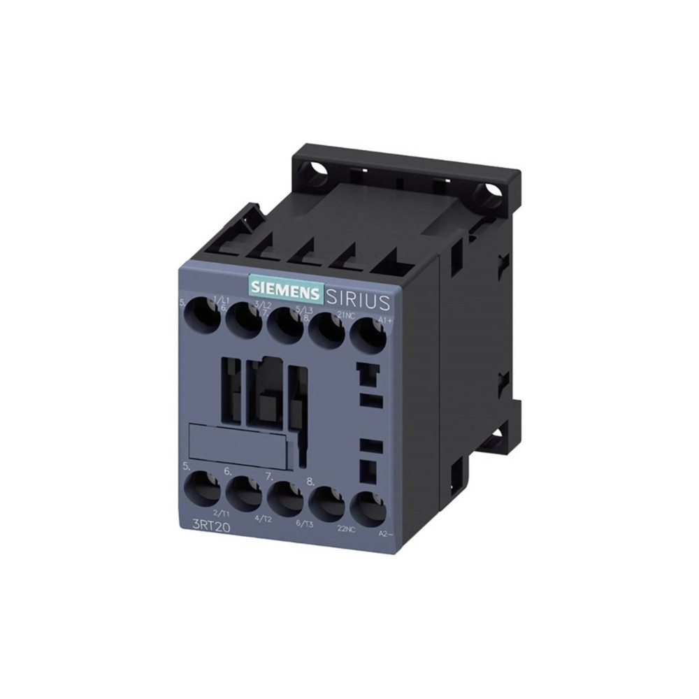 Produktbild för Siemens 3RT20171BB42, Kontaktor, Sort, IP20, 45 mm, 73 mm, 5...