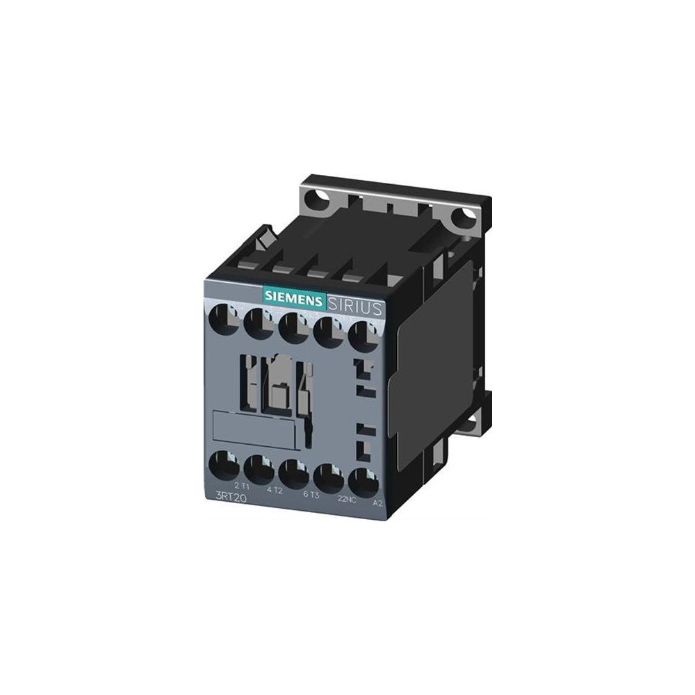Produktbild för Siemens 3RT20171BB42, Kontaktor, Sort, IP20, 45 mm, 73 mm, 5...