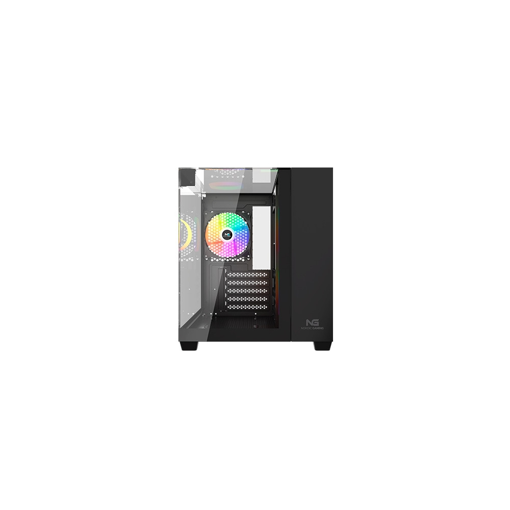 Produktbild för Nordic Gaming NGC-6864, Tower, PC, Svart, micro ATX, Mini-IT...