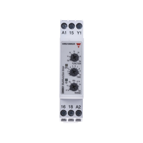 CARLO GAVAZZI CARLO GAVAZZI Multifunktionstimer, 1CO flytande 5A, 250VAC,...