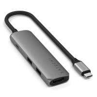 Produktbild för Satechi 4-in-1 - dockningsstation - USB-C / USB 3.2 Gen 2 x 2 - HDMI